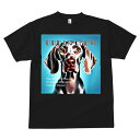 ワイマラナー Tシャツ メンズ キッズ 犬ファン 半袖 春夏 犬柄 プリント カジュアル かわいい 人間用 個性派 ここだけのデザイン 面白 犬 ワイマラナー ペット 動物(4)