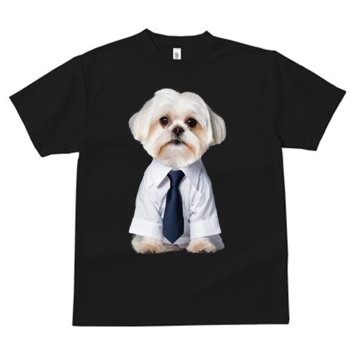 マルチーズ Tシャツ メンズ キッズ 犬ファン 半袖 春夏 犬柄 プリント カジュアル かわいい 人間用 個..
