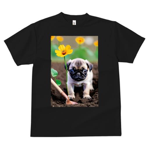 パグ Tシャツ メンズ キッズ 犬ファン 半袖 春夏 犬柄 プリント カジュアル かわいい 人間用 個性派 こ..