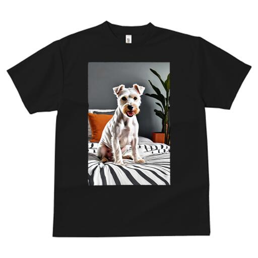 ミニチュアシュナウザー Tシャツ メンズ キッズ 犬ファン 半袖 春夏 犬柄 プリント カジュアル かわい..