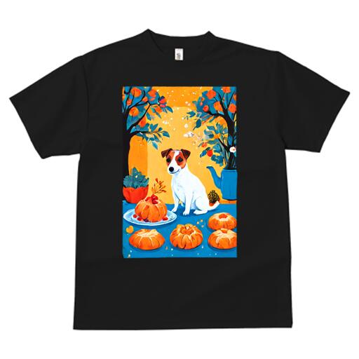 ジャックラッセルテリア Tシャツ メンズ キッズ 犬ファン 半袖 春夏 犬柄 プリント カジュアル かわい..