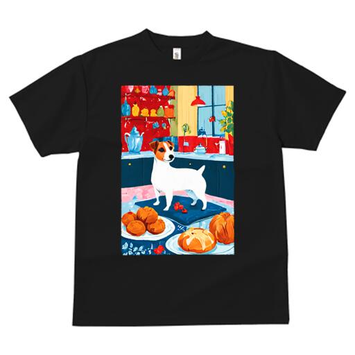 ジャックラッセルテリア Tシャツ メンズ キッズ 犬ファン 半袖 春夏 犬柄 プリント カジュアル かわい..