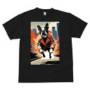 ボストンテリア Tシャツ メンズ キッズ 犬ファン 半袖 春夏 犬柄 プリント カジュアル かわいい 人間用 個性派 ここだけのデザイン 面白 コート ボストン...