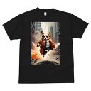 コーギー Tシャツ メンズ キッズ 犬ファン 半袖 春夏 犬柄 プリント カジュアル かわいい 人間用 個性派 ここだけのデザイン 面白 スーツ コーギー ネク...