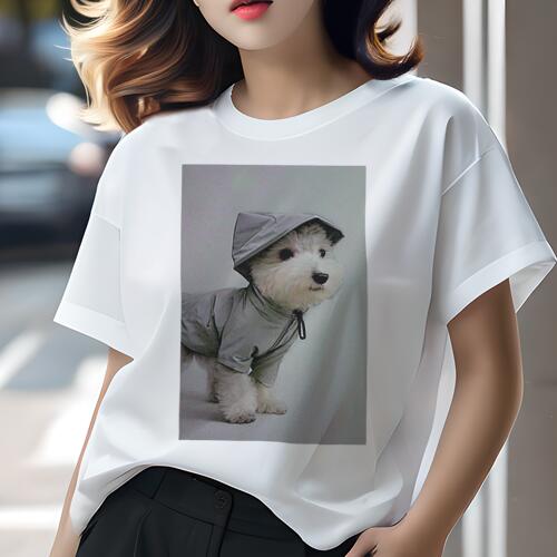 ウェストハイランドホワイトテリア Tシャツ レディース 犬ファン 半袖 春夏 犬柄 プリント カジュアル ..