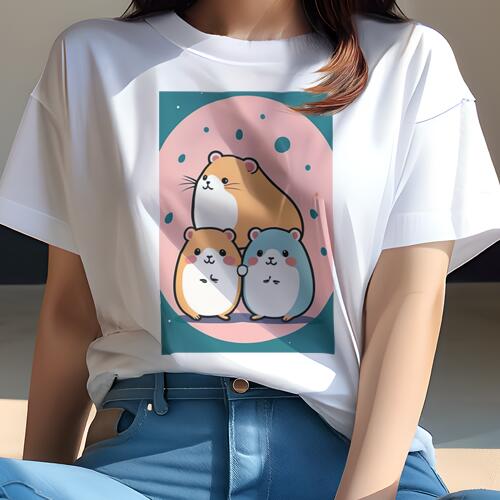 Tシャツ レディース 犬ファン 半袖 春夏 犬柄 プリント カジュアル かわいい 人間用 個性派 ここだけの..
