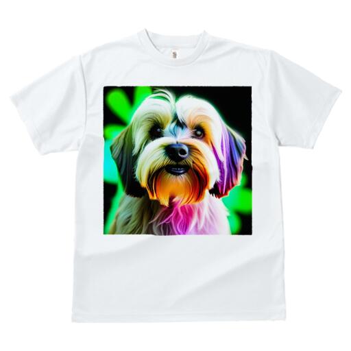 マルチーズ Tシャツ メンズ キッズ 犬ファン 半袖 春夏 犬柄 プリント カジュアル かわいい 人間用 個性派 ここだけのデザイン 面白 カラフル マルチーズ ポップ