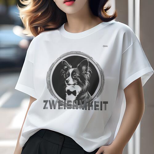 パピヨン Tシャツ レディース 犬ファン 半袖 春夏 犬柄 プリント カジュアル かわいい 人間用 個性派 ..