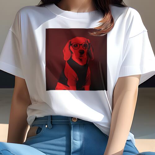 ビーグル Tシャツ レディース 犬ファン 半袖 春夏 犬柄 プリント カジュアル かわいい 人間用 個性派 ..
