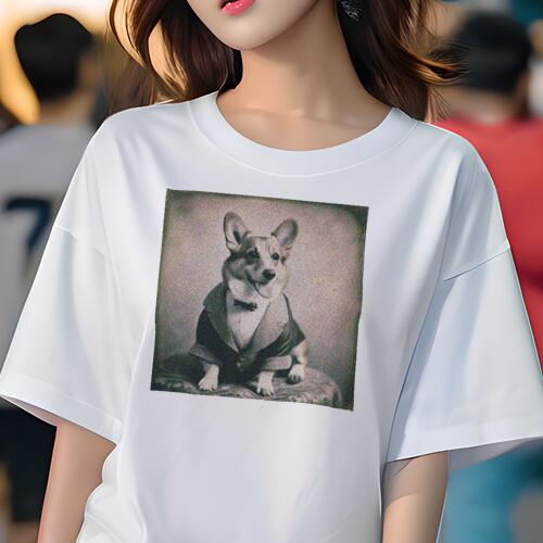 コーギー Tシャツ レディース 犬ファン 半袖 春夏 犬柄 プリント カジュアル かわいい 人間用 個性派 ..