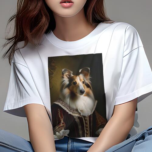 シェットランドシープドッグ Tシャツ レディース 犬ファン 半袖 春夏 犬柄 プリント カジュアル かわい..