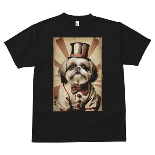 シーズー Tシャツ メンズ キッズ 犬ファン 半袖 春夏 犬柄 プリント カジュアル かわいい 人間用 個性派 ここだけのデザイン 面白 サーカス シーズー 帽子 蝶ネクタイ 衣装 シーズー Tシャツ メンズ キッズ 犬ファン 半袖 春夏 犬柄 プリント カジュアル かわいい 人間用 個性派 ここだけのデザイン 面白 サーカス シーズー 帽子 蝶ネクタイ 衣装