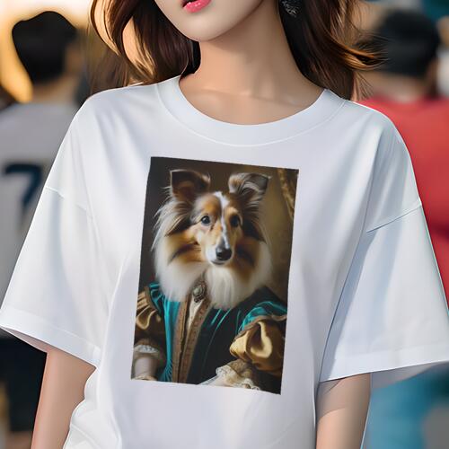 シェットランドシープドッグ Tシャツ レディース 犬ファン 半袖 春夏 犬柄 プリント カジュアル かわい..