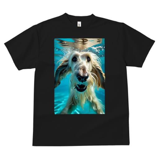 アフガンハウンド Tシャツ メンズ キッズ 犬ファン 半袖 春夏 犬柄 プリント カジュアル かわいい 人間用 個性派 ここだけのデザイン 面白 水 アフガンハウンド 水中 アフガンハウンド Tシャツ メンズ キッズ 犬ファン 半袖 春夏 犬柄 プリント カジュアル かわいい 人間用 個性派 ここだけのデザイン 面白 水 アフガンハウンド 水中