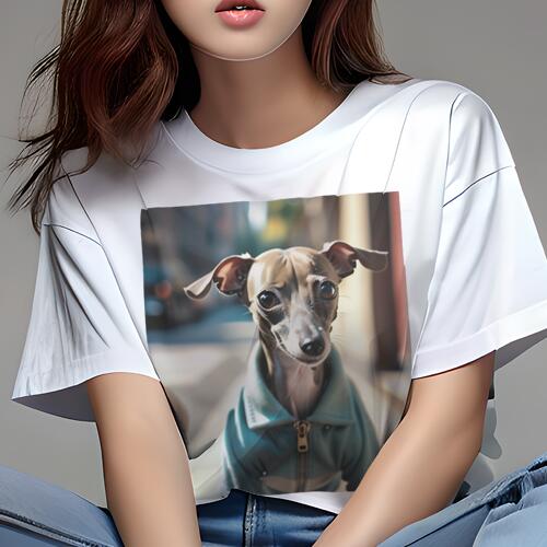 イタリアングレーハウンド Tシャツ レディース 犬ファン 半袖 春夏 犬柄 プリント カジュアル かわいい..