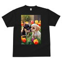 チワワ Tシャツ メンズ キッズ 犬ファン 半袖 春夏 犬柄 プリント カジュアル かわいい 人間用 個性派 ここだけのデザイン 面白 チューリップ チワワ 花