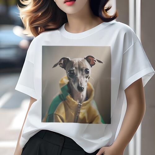 イタリアングレーハウンド Tシャツ レディース 犬ファン 半袖 春夏 犬柄 プリント カジュアル かわいい..