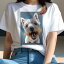 ウエストハイランドホワイトテリア Tシャツ レディース 犬ファン 半袖 春夏 犬柄 プリント カジュアル ..