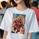 チャウチャウ Tシャツ レディース 犬ファン 半袖 春夏 犬柄 プリント カジュアル かわいい 人間用 個性派 ここだけのデザイン 面白 コート チャウチャウ ...