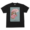 キャバリア Tシャツ メンズ キッズ 犬ファン 半袖 春夏 犬柄 プリント カジュアル かわいい 人間用 個性派 ここだけのデザイン 面白 傘 キャバリア 雨 レインコート 梅雨