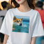 柴犬 Tシャツ レディース 犬ファン 半袖 春夏 犬柄 プリント カジュアル かわいい 人間用 個性派 ここ..