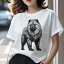 チャウチャウ Tシャツ レディース 犬ファン 半袖 春夏 犬柄 プリント カジュアル かわいい 人間用 個性..