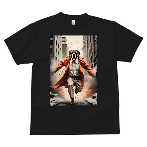 セントバーナード Tシャツ メンズ キッズ 犬ファン 半袖 春夏 犬柄 プリント カジュアル かわいい 人間..