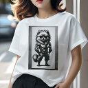 ポメラニアン Tシャツ レディース 犬ファン 半袖 春夏 犬柄 プリント カジュアル かわいい 人間用 個性派 ここだけのデザイン 面白 サングラス ポメラニアン ジャケット ブーツ マッチョ