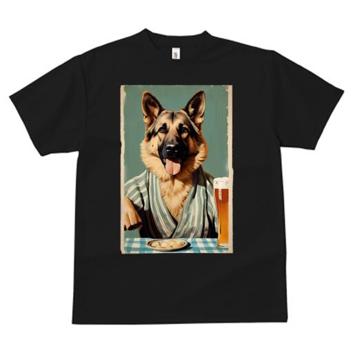 ジャーマンシェパード Tシャツ メンズ キッズ 犬ファン 半袖 春夏 犬柄 プリント カジュアル かわいい ..