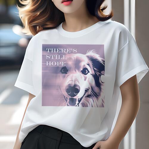 ボーダーコリー Tシャツ レディース 犬ファン 半袖 春夏 犬柄 プリント カジュアル かわいい 人間用 個性派 ここだけのデザイン 面白 ボーダーコリー