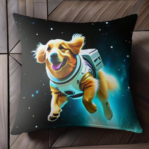 宇宙 ゴールデンレトリバー 星 宇宙服 クッションカバー 45×45cm アニマル柄 おしゃれ 可愛い クッション本体付き 正方形 宇宙 ゴールデンレトリバー 星 宇宙服 クッションカバー 45×45cm アニマル柄 おしゃれ 可愛い クッション本体付き 正方形