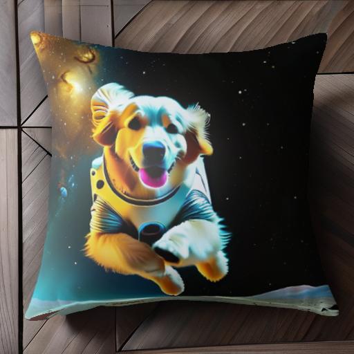 宇宙 ゴールデンレトリバー 星雲 宇宙服 惑星 クッションカバー 45×45cm アニマル柄 おしゃれ 可愛い クッション本体付き 正方形 宇宙 ゴールデンレトリバー 星雲 宇宙服 惑星 クッションカバー 45×45cm アニマル柄 おしゃれ 可愛い クッション本体付き 正方形