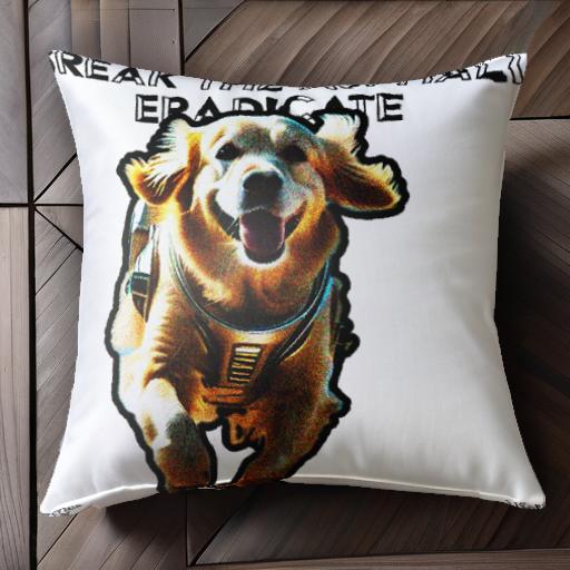 ジャンプ ゴールデンレトリバー 笑顔 動き クッションカバー 45×45cm アニマル柄 おしゃれ 可愛い クッ..