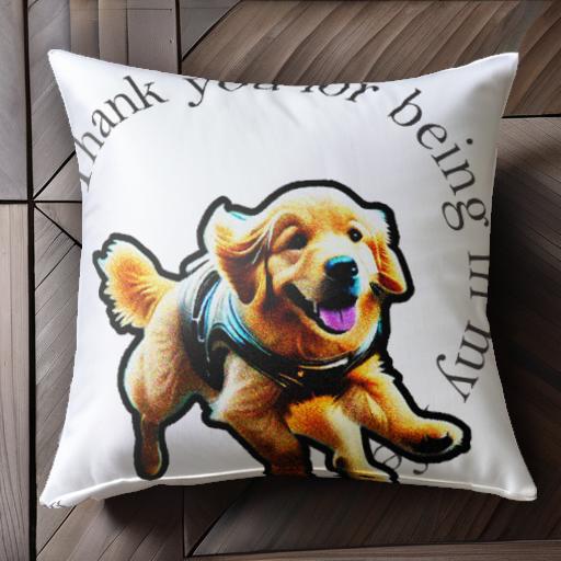 ゴールデンレトリバー クッションカバー 45×45cm アニマル柄 おしゃれ 可愛い クッション本体付き 正方形