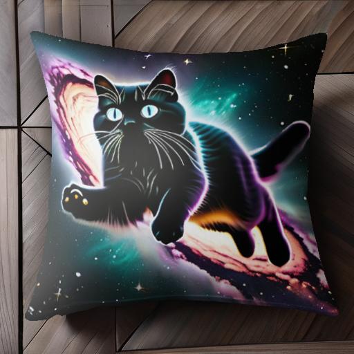 猫 宇宙 銀河 星 クッションカバー 45×45cm アニマル柄 おしゃれ 可愛い クッション本体付き 正方形 猫 宇宙 銀河 星 クッションカバー 45×45cm アニマル柄 おしゃれ 可愛い クッション本体付き 正方形