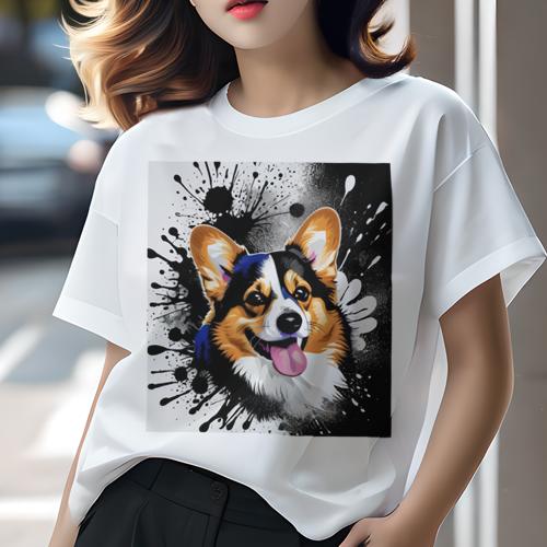 Tシャツ レディース 犬ファン 半袖 