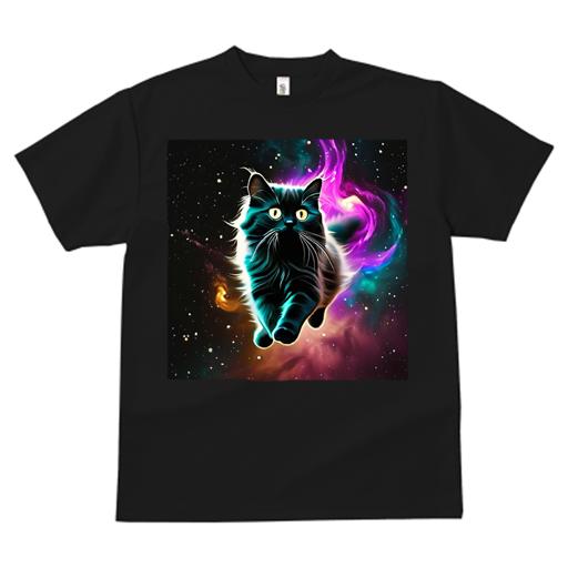 Tシャツ レディース 犬ファン 半袖 春夏 プリント カジュアル かわいい 人間用 フィットネス 宇宙 ネコ 鮮やか 輝き 幻想的