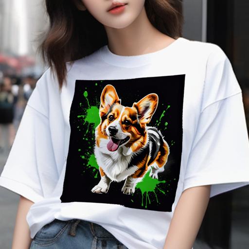 Tシャツ メンズ キッズ 犬ファン 半袖 春夏 プリント カジュアル かわいい 人間用 フィットネス ペイント コーギー アート Tシャツ メンズ キッズ 犬ファン 半袖 春夏 プリント カジュアル かわいい 人間用 フィットネス ペイント コーギー アート