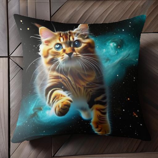 裏表に絵柄がプリントされています。かわいいアニマルクッション！インテリアのアクセントや癒しに最適♪