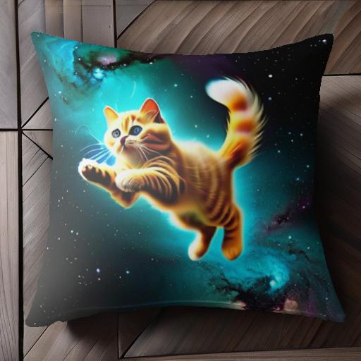 宇宙 猫 星 ファンタジー 銀河 クッ