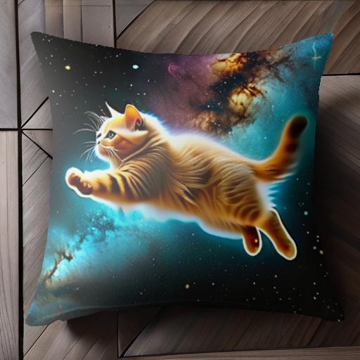 猫 宇宙 星 銀河 クッションカバー 45×45cm アニマル柄 おしゃれ 可愛い クッション本体付き 正方形 猫 宇宙 星 銀河 クッションカバー 45×45cm アニマル柄 おしゃれ 可愛い クッション本体付き 正方形