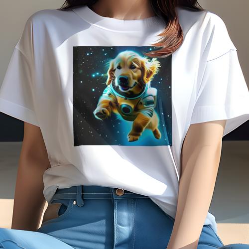 Tシャツ レディース 犬ファン 半袖 春夏 プリント カジュアル かわいい 人間用 フィットネス スペース..