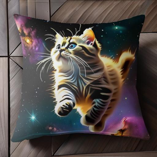宇宙 星 猫 宇宙の猫 銀河 クッションカバー 45×45cm アニマル柄 おしゃれ 可愛い クッション本体付き 正方形 宇宙 星 猫 宇宙の猫 銀河 クッションカバー 45×45cm アニマル柄 おしゃれ 可愛い クッション本体付き 正方形