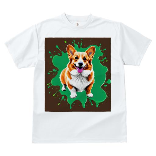 Tシャツ レディース 犬ファン 半袖 春夏 プリント カジュアル かわいい 人間用 フィットネス スプラッシュ ウェルシュコーギーペンブローク