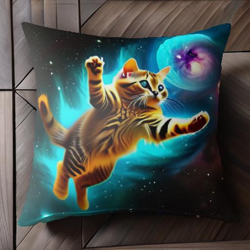 猫 宇宙 星 銀河 クッションカバー 45×45cm アニマル柄 おしゃれ 可愛い クッション本体付き 正方形 猫 宇宙 星 銀河 クッションカバー 45×45cm アニマル柄 おしゃれ 可愛い クッション本体付き 正方形
