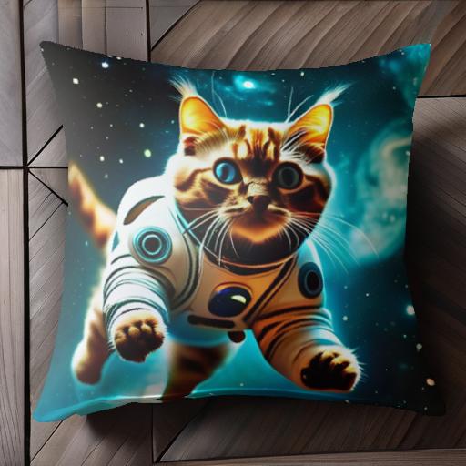 猫 宇宙服 宇宙 未来 クッションカバー 45×45cm アニマル柄 おしゃれ 可愛い クッション本体付き 正方形 猫 宇宙服 宇宙 未来 クッションカバー 45×45cm アニマル柄 おしゃれ 可愛い クッション本体付き 正方形