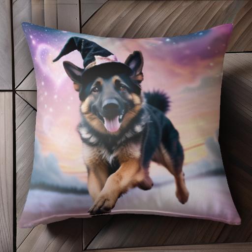 魔法の帽子 ジャーマンシェパードドッグ 星 空 夕焼け ハート クッションカバー 45×45cm アニマル柄 おしゃれ 可愛い クッション本体付き 正方形 魔法の帽子 ジャーマンシェパードドッグ 星 空 夕焼け ハート クッションカバー 45×45cm アニマル柄 おしゃれ 可愛い クッション本体付き 正方形