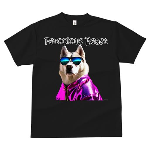 Tシャツ レディース 犬ファン 半袖 春夏 プリント カジュアル かわいい 人間用 フィットネス サングラス ハスキー 派手な服