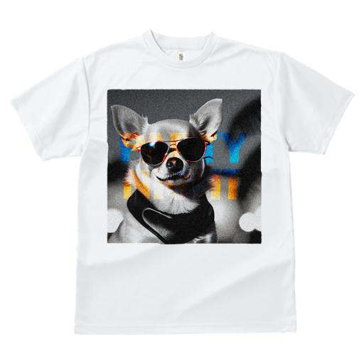 Tシャツ レディース 犬ファン 半袖 春夏 プリント カジュアル かわいい 人間用 フィットネス サングラス チワワ パーティー ナイトライフ