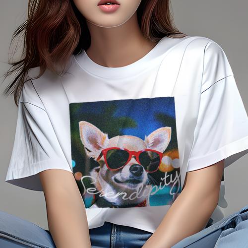 Tシャツ レディース 犬ファン 半袖 